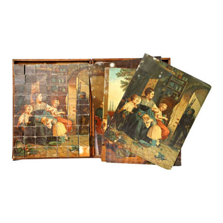 Würfelpuzzle, 1920er Jahre, - Foto 1