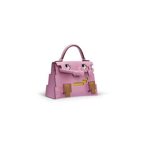 A LIMITED EDITION MAUVE SYLVESTRE, CHAI, LIME & NATA EPSOM LEATHER KELLYDOLE PICTO WITH PALLADIUM HARDWARE - фото 9