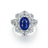 NO RESERVE - SAPPHIRE AND DIAMOND RING - Foto 1