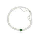 NO RESERVE - JADEITE AND CULTURED PEARL NECKLACE - фото 1