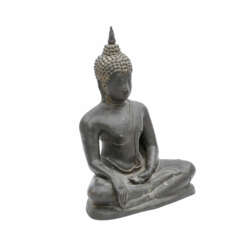 Buddha maravijaya aus Bronze. THAILAND/AYUTTHAYA-Stil, wohl 18./19. Jahrhundert
