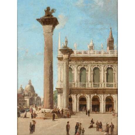 Maler, ITALIEN 19./20. Jahrhundert, "Venedig, Blick auf den Marcusplatz", - photo 1