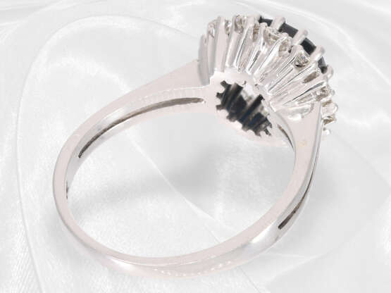 Ring: goldener vintage Saphir/Brillant-Blütenring - photo 4