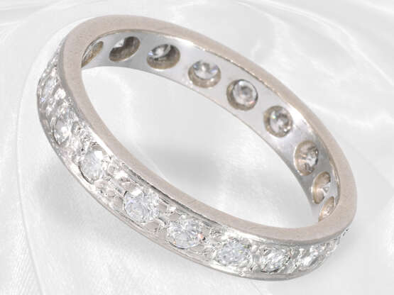 Ring: klassischer vintage Brillant/Memoire-Ring aus 14K Gold, ca. 0,95ct Brillanten - Foto 1