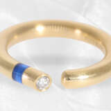 Ring: massiver 18K Designer-Ring mit Brillant und Spinell besetzt, teurer Markenschmuck von Bunz - photo 2