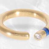 Ring: massiver 18K Designer-Ring mit Brillant und Spinell besetzt, teurer Markenschmuck von Bunz - Foto 3