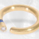 Ring: massiver 18K Designer-Ring mit Brillant und Spinell besetzt, teurer Markenschmuck von Bunz - photo 4