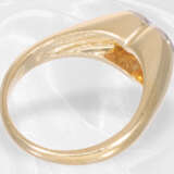 Ring: goldener vintage Brillantring Motiv "Herz", ca. 0,6ct - Foto 4
