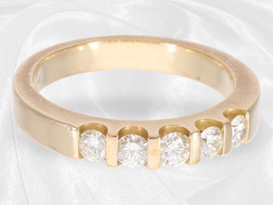 Ring: sehr solide Goldschmiedearbeit mit schönen Brillanten von ca. 0,75ct - Foto 3