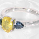 Ring: weißgoldener moderner Saphir-Goldschmiedering, ca. 2,06ct - Foto 2