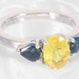 Ring: weißgoldener moderner Saphir-Goldschmiedering, ca. 2,06ct - photo 3