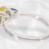 Ring: weißgoldener moderner Saphir-Goldschmiedering, ca. 2,06ct - Foto 4