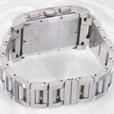 Armbanduhr: hochwertige Bvlgari Designer-Uhr, Herren Edelstahl-Chronograph "Rettangolo" - photo 3