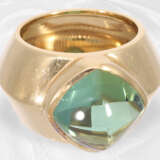 Ring: vintage Goldschmiedering mit großem grünen Turmalin, Brahmfeld & Gutruf Hamburg - фото 3