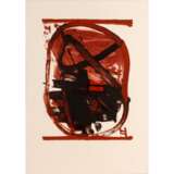 TAPIES, ANTONI (Barcelona 1923-2012 ebenda, spanischer Künstler), "Ovale rouge, noir", - фото 1