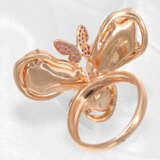 Ring: äußert dekorativer Designer-Blütenring mit Opal-, Rubin- und Brillantbesatz, Neuware - Foto 6