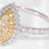 Ring: neuwertiger, sehr schöner, zierlicher Damenring mit Brillanten/Diamanten schöner Qualität, 1,24ct - фото 3