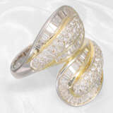 Ring: hochwertige und außergewöhnliche Goldschmiedearbeit mit Brillant-/Diamantbesatz, ca. 1,8ct - Foto 2