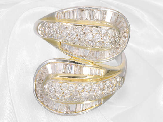 Ring: hochwertige und außergewöhnliche Goldschmiedearbeit mit Brillant-/Diamantbesatz, ca. 1,8ct - photo 3