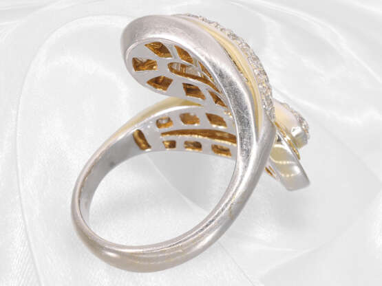 Ring: hochwertige und außergewöhnliche Goldschmiedearbeit mit Brillant-/Diamantbesatz, ca. 1,8ct - Foto 4