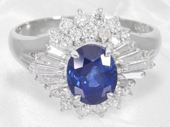 Ring: hochfeiner vintage Platinring in neuwertigem Zustand, ca. 2,5ct - Foto 3