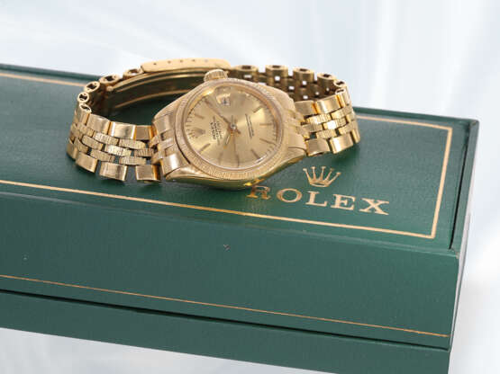 Armbanduhr: vintage Rolex Damenuhr in 18K Gold, Rolex Lady Datejust Automatikchronometer Ref.6917 von 1972 - фото 5