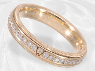 Ring: hochfeiner Wellendorf Brillantring Modell "Julia" mit feinstem, umlaufenden Brillantbesatz, 0,55ct