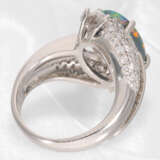 Ring: extravaganter Opal/Diamantring, vintage, Platin, ungetragen - Foto 5