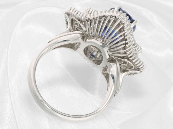 Ring: äußerst hochwertiger Platin-Ballerina-Ring, 6,8ct, neuwertig - фото 7