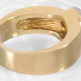 Ring: massiver und sehr schwerer Solitär/Brillant-Goldschmiede-Herrenring, sehr schöner Brillant von ca. 1,8ct - Foto 4