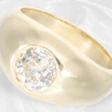 Ring: massiver Goldschmiedering mit schönem Altschliff-Diamanten von ca. 1,75ct - photo 3