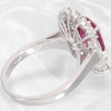 Ring: ehemals teurer Rubin/Diamant-Goldschmiedering, Burma-Rubin 2,89ct "NO HEAT", mit Gemstone-Report - фото 5