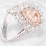 Ring: hochdekorativer Weißgoldring mit seltenem pinken Diamanten von ca. 0,81ct, incl. GIA-Report - фото 5