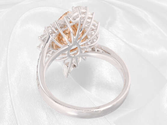 Ring: hochdekorativer Weißgoldring mit seltenem pinken Diamanten von ca. 0,81ct, incl. GIA-Report - Foto 6