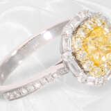 Ring: ungetragener, moderner Weißgoldring mit einem fancy Diamant von 1ct, inklusive GIA-Report - Foto 4