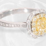 Ring: ungetragener, moderner Weißgoldring mit einem fancy Diamant von 1ct, inklusive GIA-Report - photo 6
