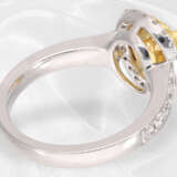 Ring: Goldschmiedering mit seltenem natürlichen Fancy Intense Yellow Diamanten, ca.1,51ct, inklusive GIA-Zertifikat - фото 6