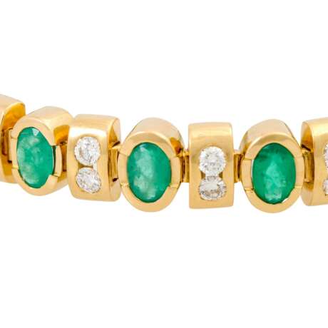 Armband mit Smaragden und Brillanten - Foto 4