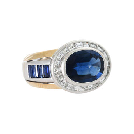 WEMPE Ring mit Saphiren und Diamanten von zus. ca. 1,18 ct - photo 1