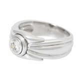 Ring mit Brillant 0,44 ct, graviert, - Foto 4