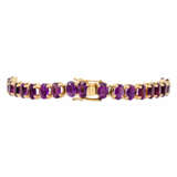 Armband mit Amethysten zus. ca. 23 ct, - Foto 2