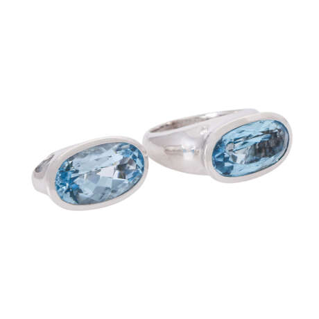 H. STERN Schmuckset mit hellblauen Topasen und 2 kleinen Diamanten, - Foto 2