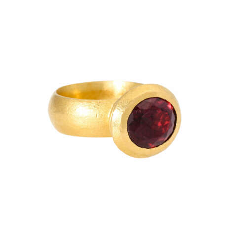 Designerring mit hochfeinem Rubellit von ca. 5,8 ct, - photo 1