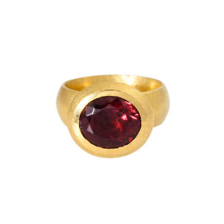 Designerring mit hochfeinem Rubellit von ca. 5,8 ct, - Foto 2