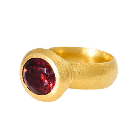 Designerring mit hochfeinem Rubellit von ca. 5,8 ct, - photo 5