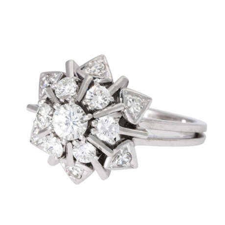 Ring mit Brillant ca. 0,65 ct, - Foto 5