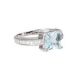 Ring mit Aquamarin im Prinzessschliff ca. 2,7 ct - Foto 1