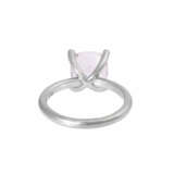 Ring mit Kunzit und 16 Brillanten zus. ca. 0,1 ct, - Foto 4