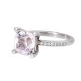 Ring mit Kunzit und 16 Brillanten zus. ca. 0,1 ct, - photo 5