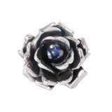 Schmuckset "Rose" mit blauen Cabochons im Blüteninnern, - Foto 5